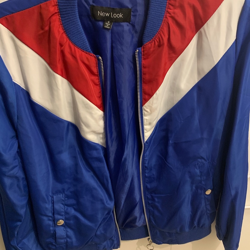 Red white & blue wind breaker
